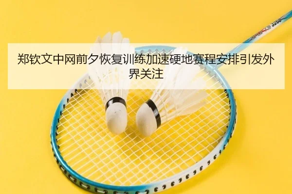 郑钦文中网前夕恢复训练加速硬地赛程安排引发外界关注 | BaccaraGaming